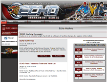 Tablet Screenshot of echohockey.com
